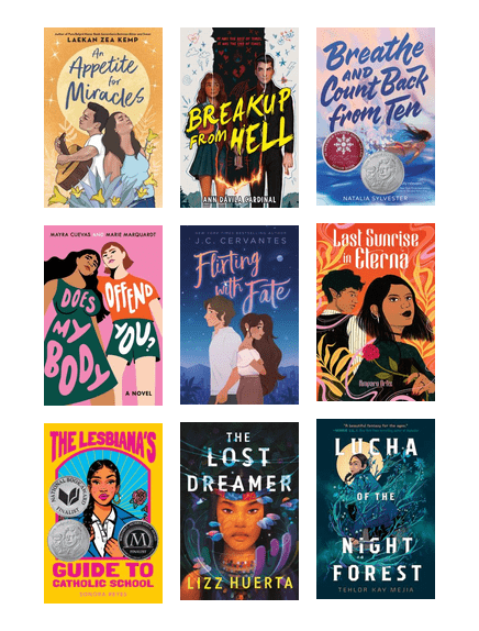 Covers of Fiction titles for teens