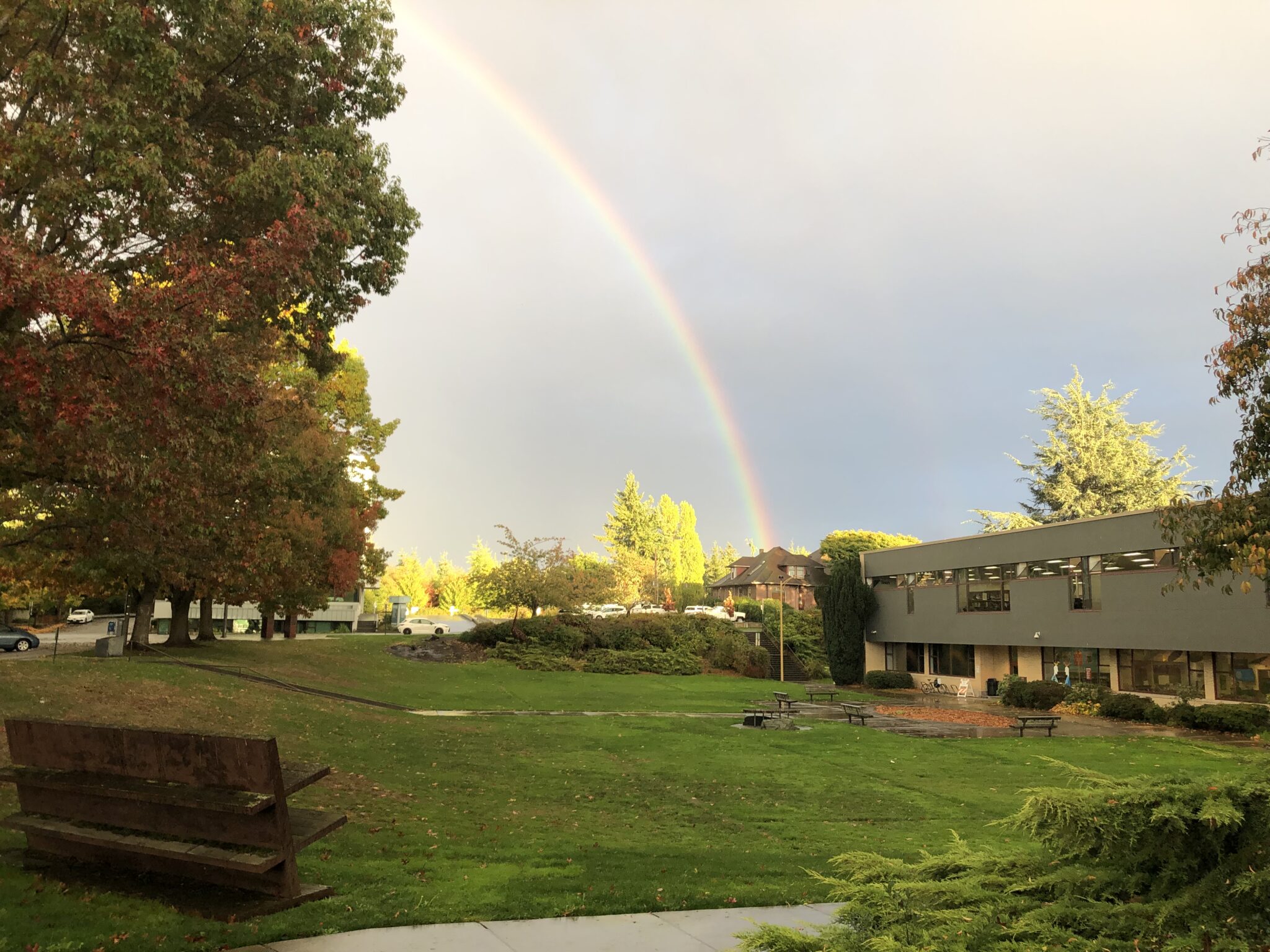 Rainbow at Bellingham Central Library
