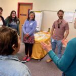 Several adults talking together