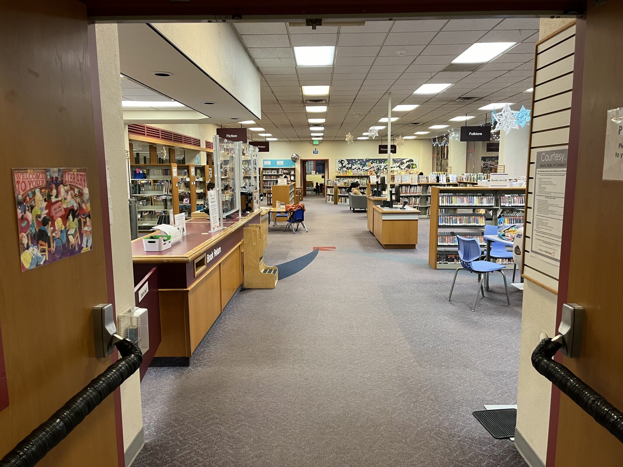 Interior view of Bellingham Central Library children's area.